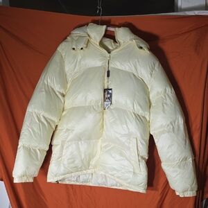 Cream Puffer Bubble Jacket size Large NWT